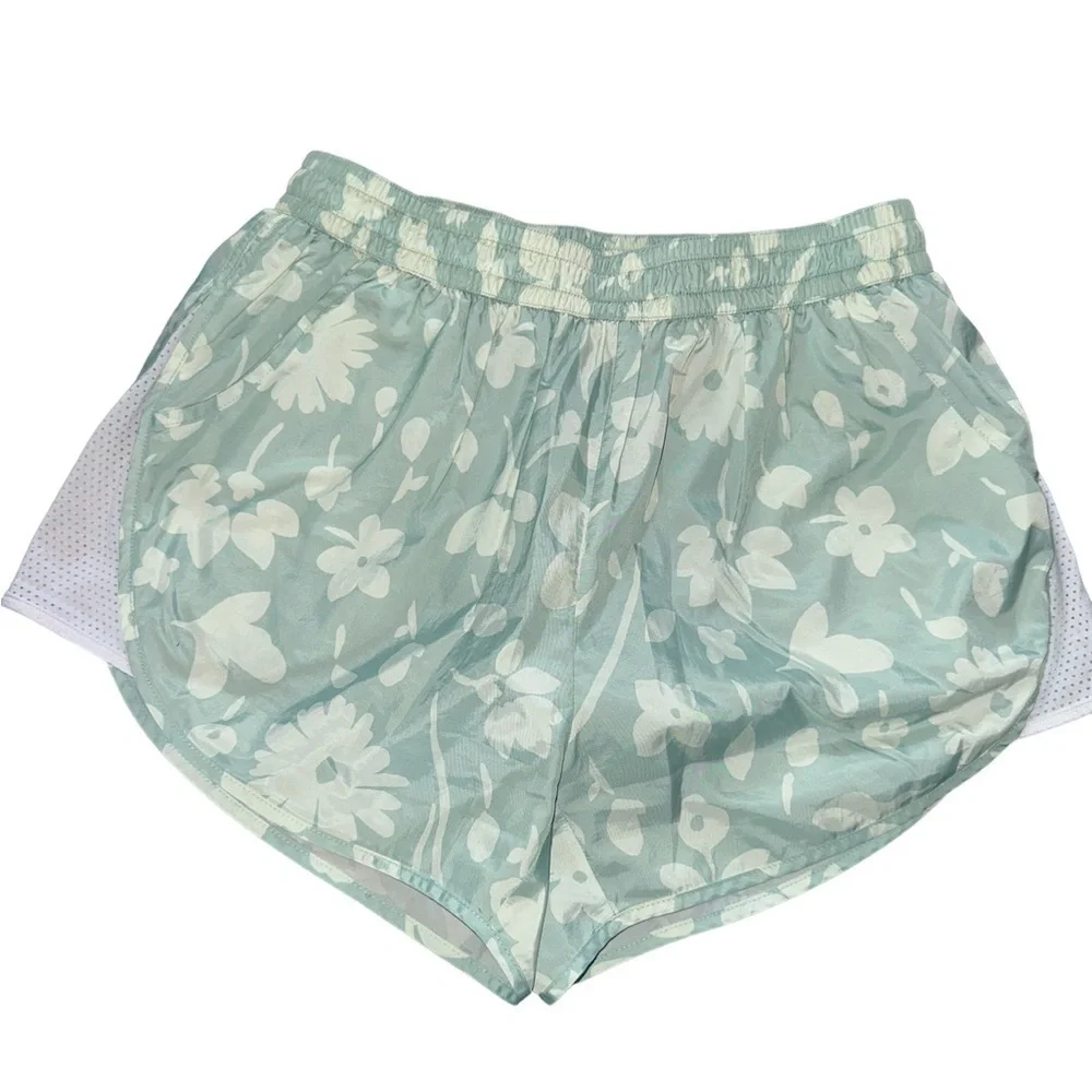 Kate Spade mint floral athletic shorts